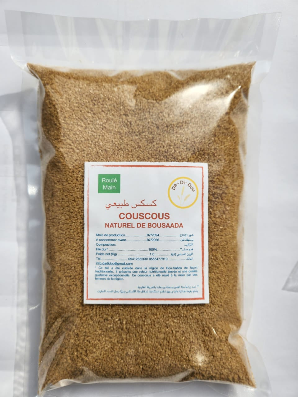 COUSCOUS BIO ROULÉ MAIN 1 Kg