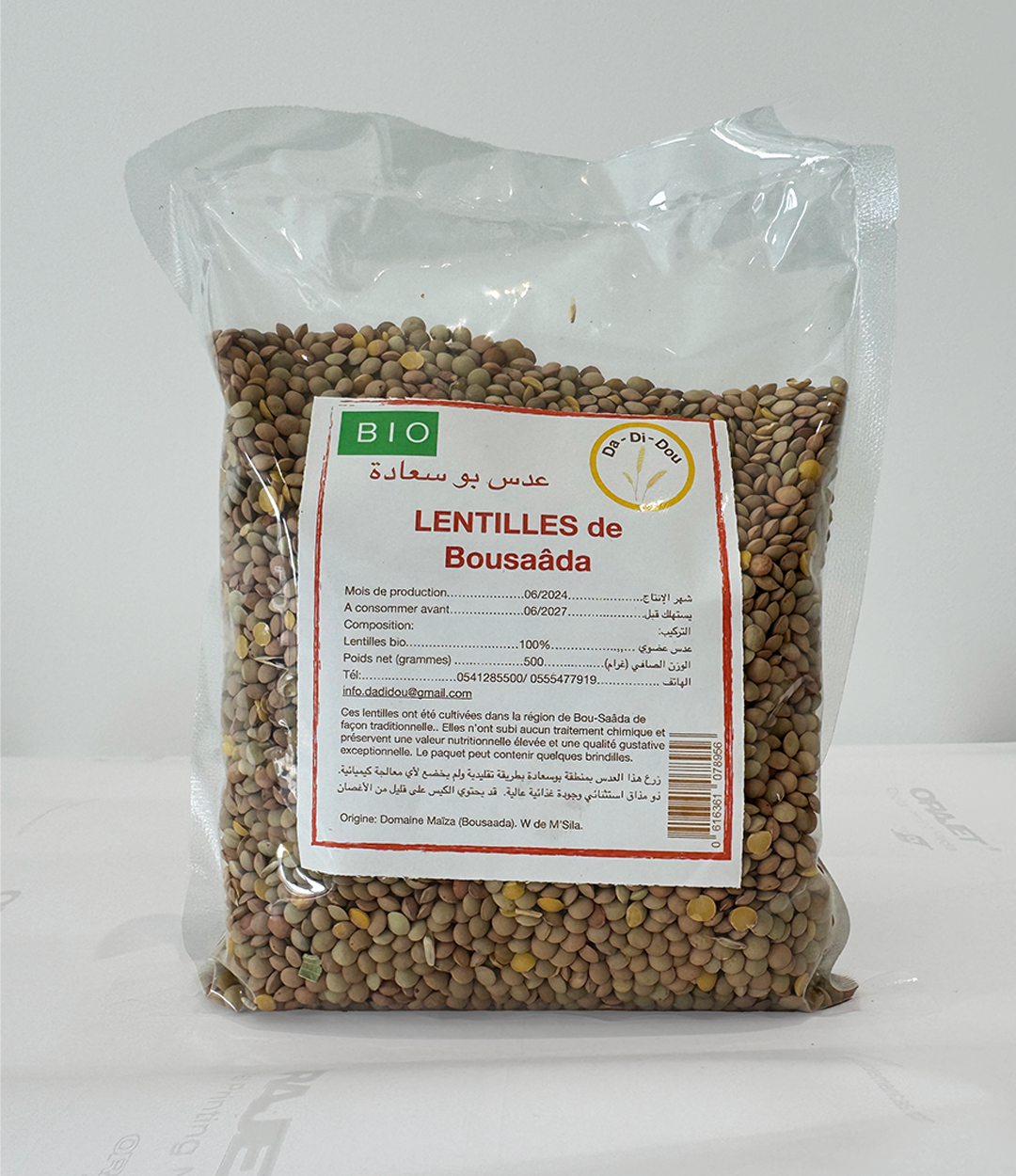 LENTILLES BIO 500g