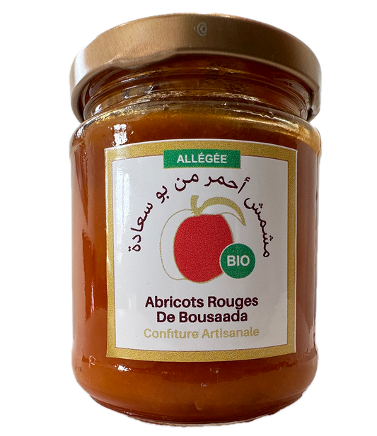 CONFITURE D'ABRICOTS ROUGES BIO ALLÉGÉE 220g