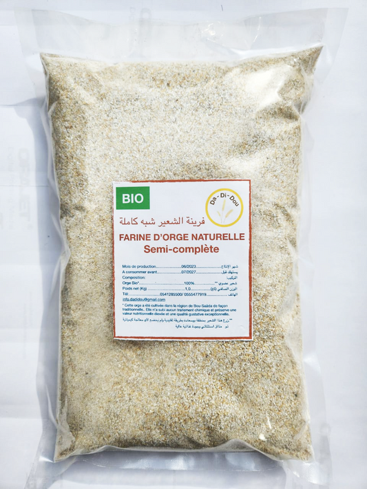 FARINE ORGE BIO SEMI COMPLETE 1 Kg